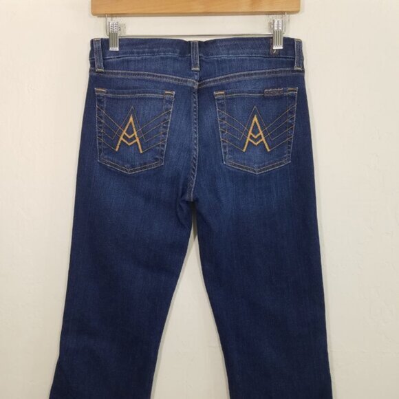 7 For All Mankind 'A' Pocket Stretch Jeans Blue Size 27 - Picture 6 of 8